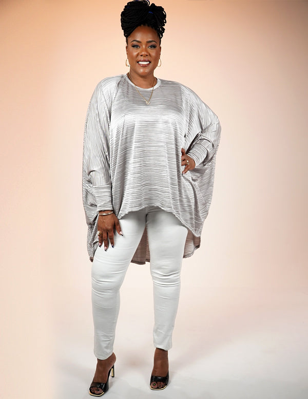 Carditop-SILVER PLEAT