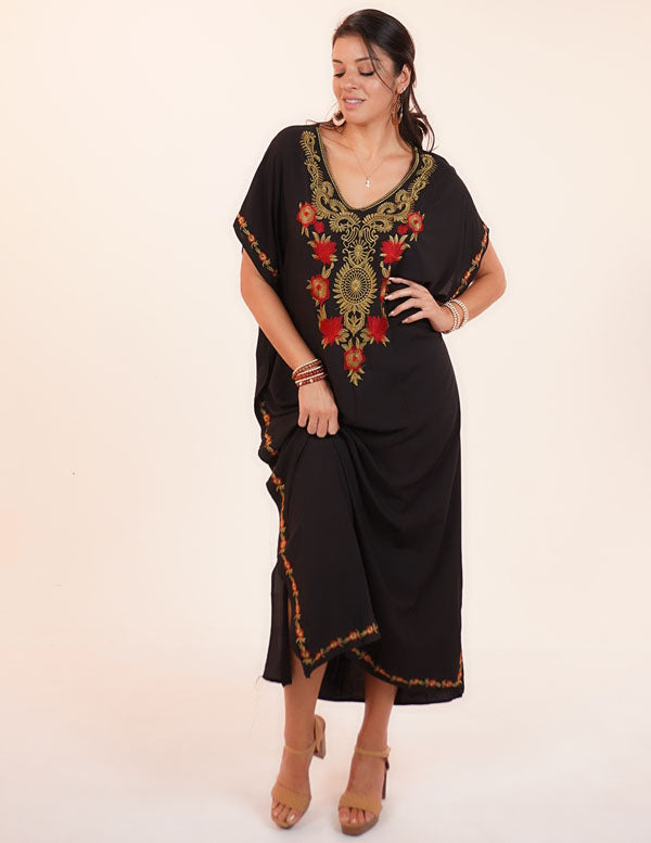 FRIDA KAFTAN-BLACK