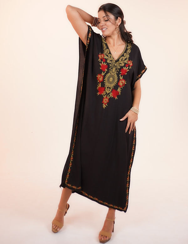 FRIDA KAFTAN-BLACK