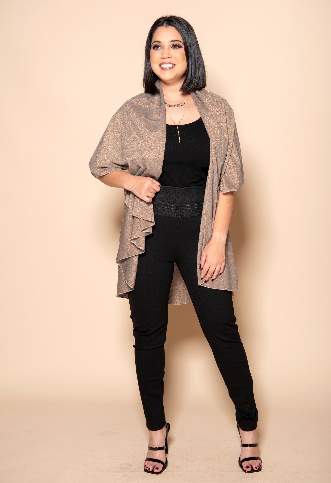 SHORT Convertible Shawl - ANTIQUE GOLD