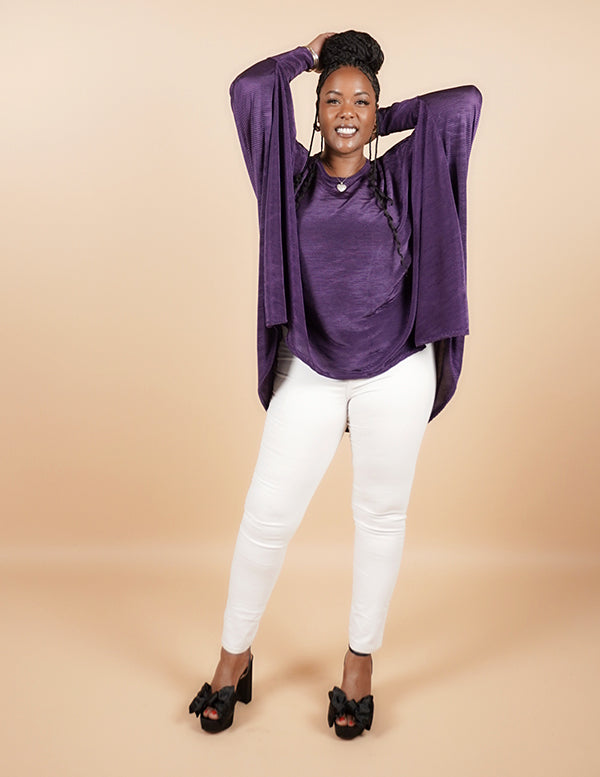 
                  
                    Carditop- ROYAL PURPLE PLEAT
                  
                