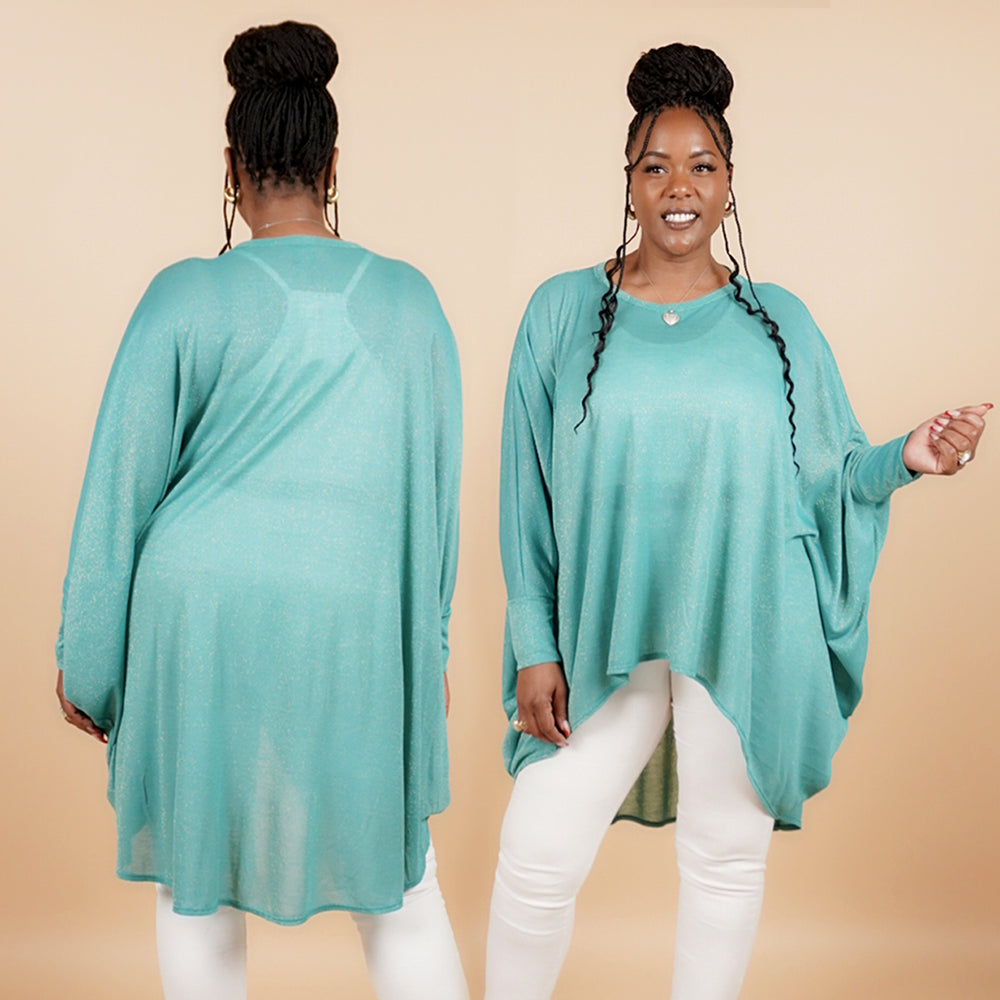Carditop-TEAL SHIMMER