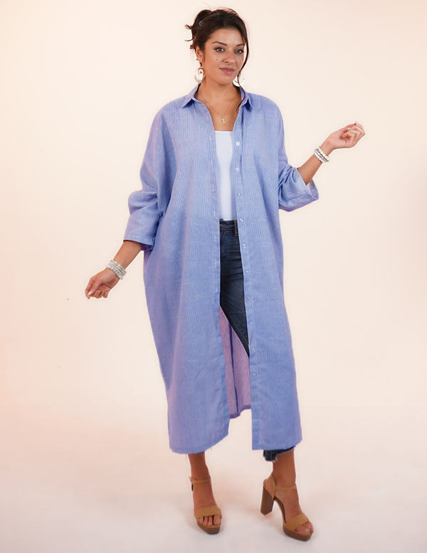 DAYTONA DUSTER- GRAY STRIPE