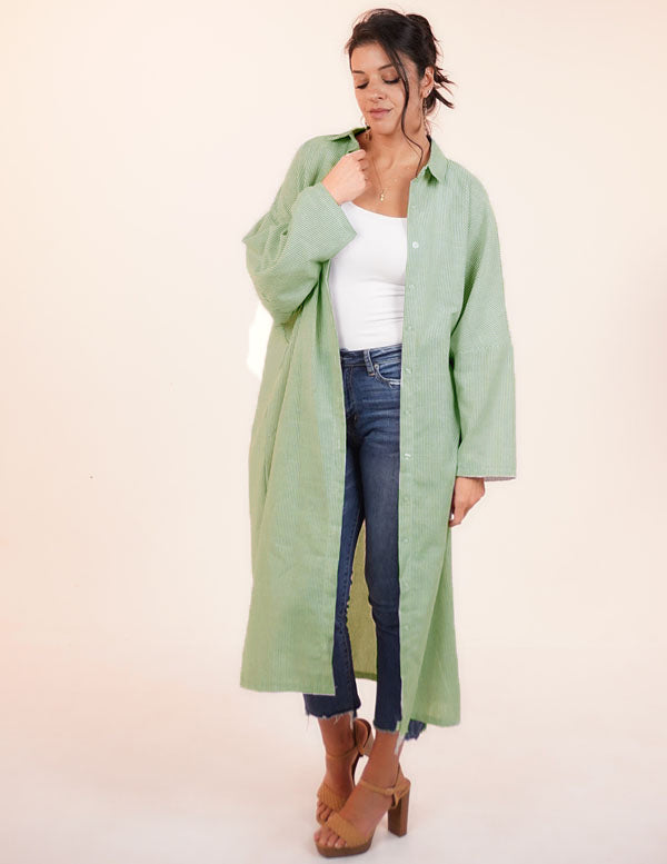 
                  
                    DAYTONA DUSTER- GRAY STRIPE
                  
                