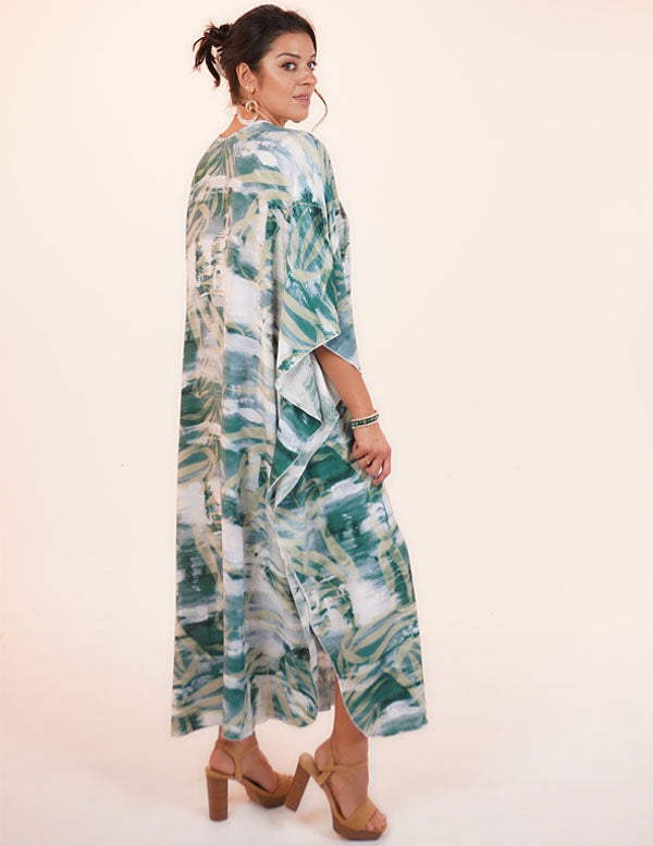 
                  
                    DIAMOND VACAY DRESS- GREEN ABSTRACT
                  
                