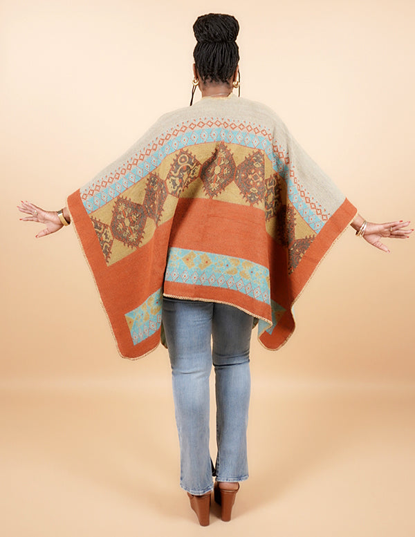 
                  
                    NAVAJO RUANA - ORANGE
                  
                