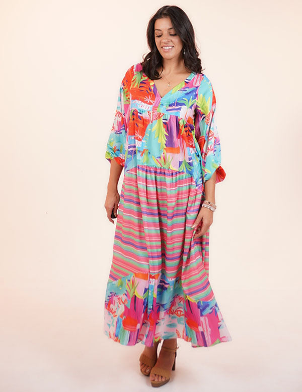 
                  
                    RIO DRESS- PINK MULTI
                  
                