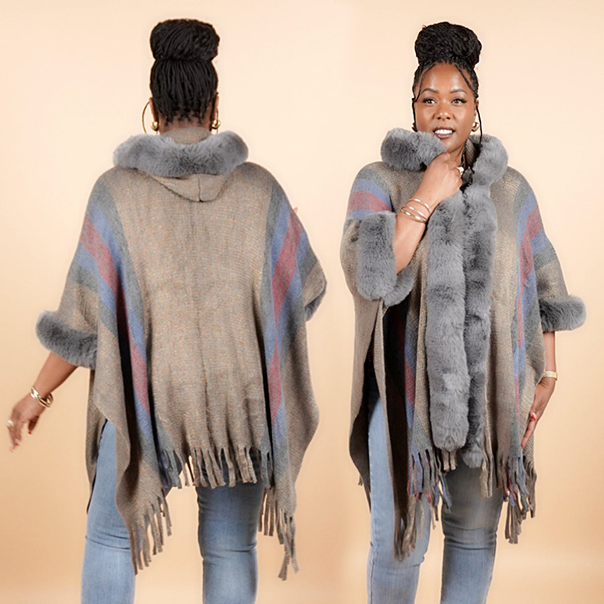 SEDONA RUANA - DENIM