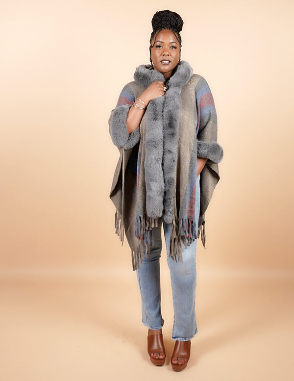 
                  
                    SEDONA RUANA - DENIM
                  
                