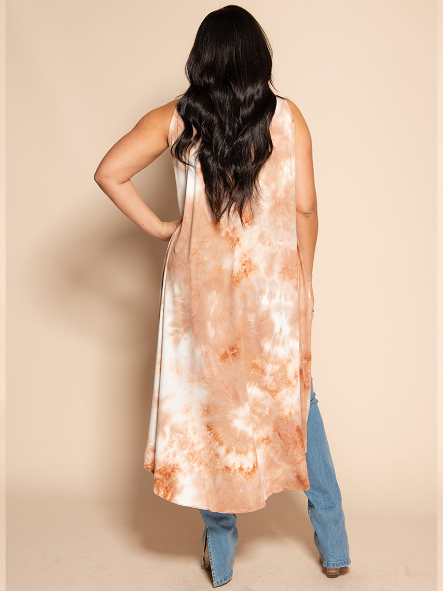 Long Convertible Shawl - CANYON TIE DYE