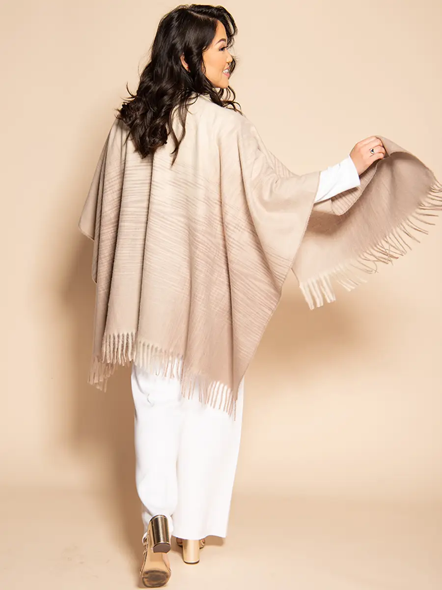 RUANA - CREAM CASHMERE