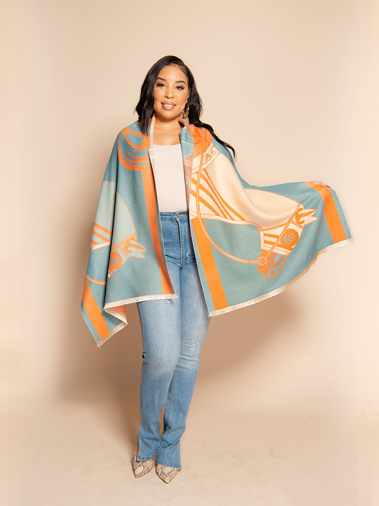 
                  
                    EQUESTRIAN WRAP - BLUE ORANGE
                  
                