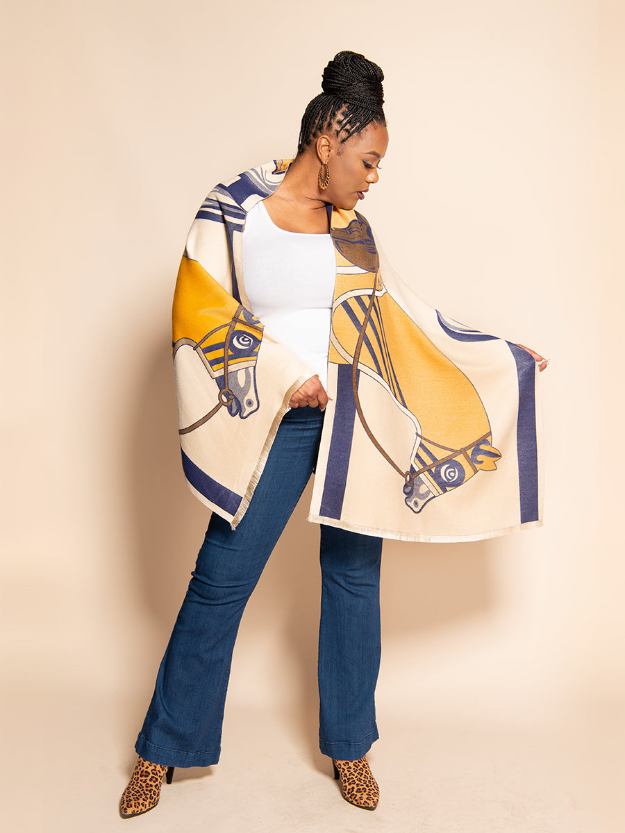 EQUESTRIAN WRAP - YELLOW