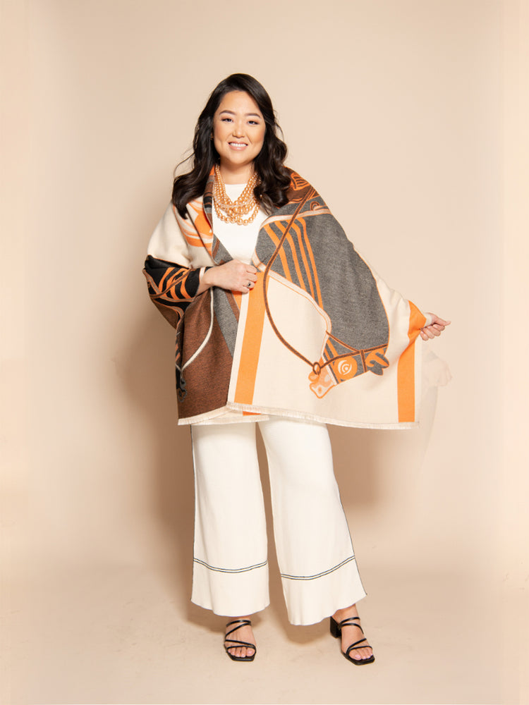 
                  
                    EQUESTRIAN WRAP - BLACK ORANGE
                  
                