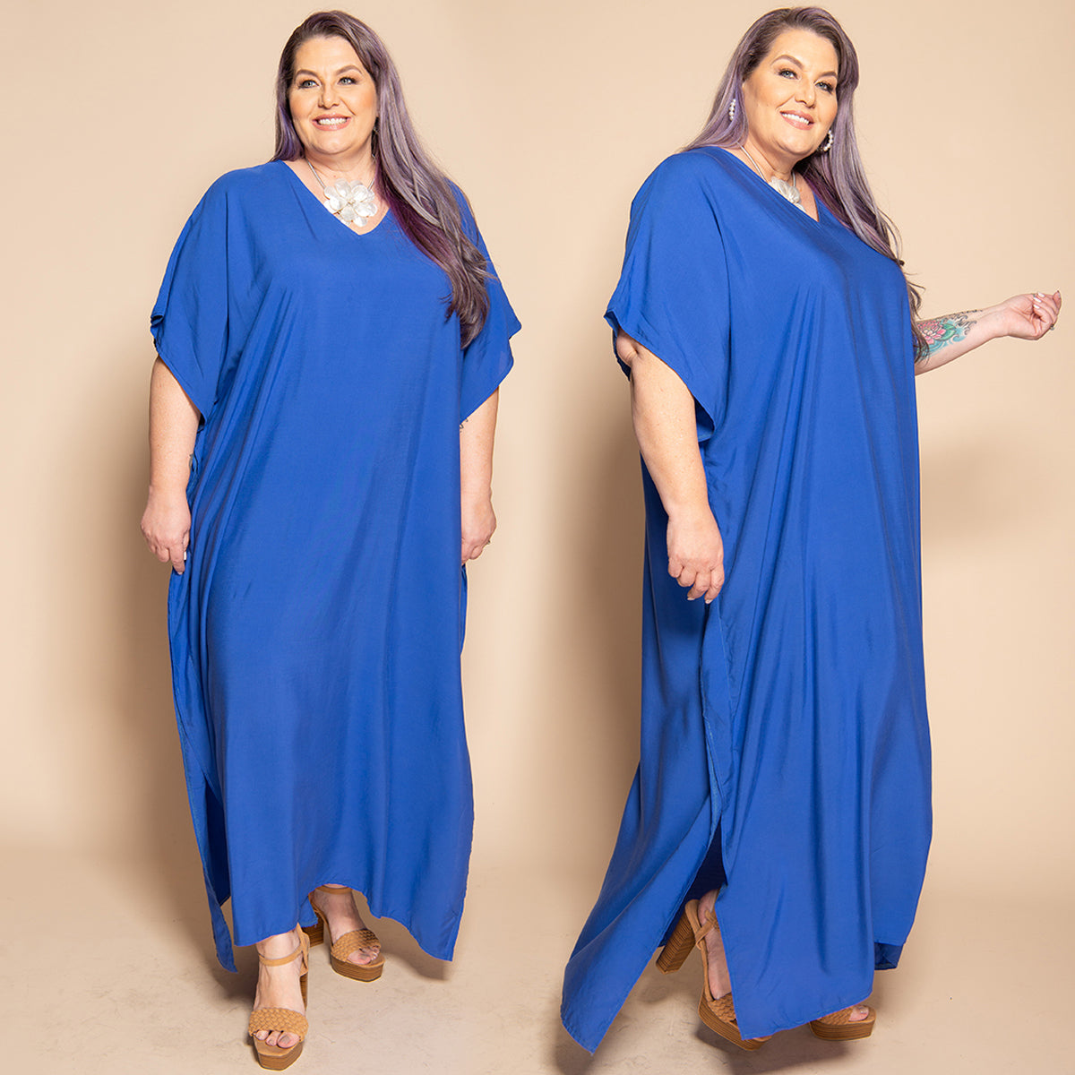 VACAY DRESS- COBALT