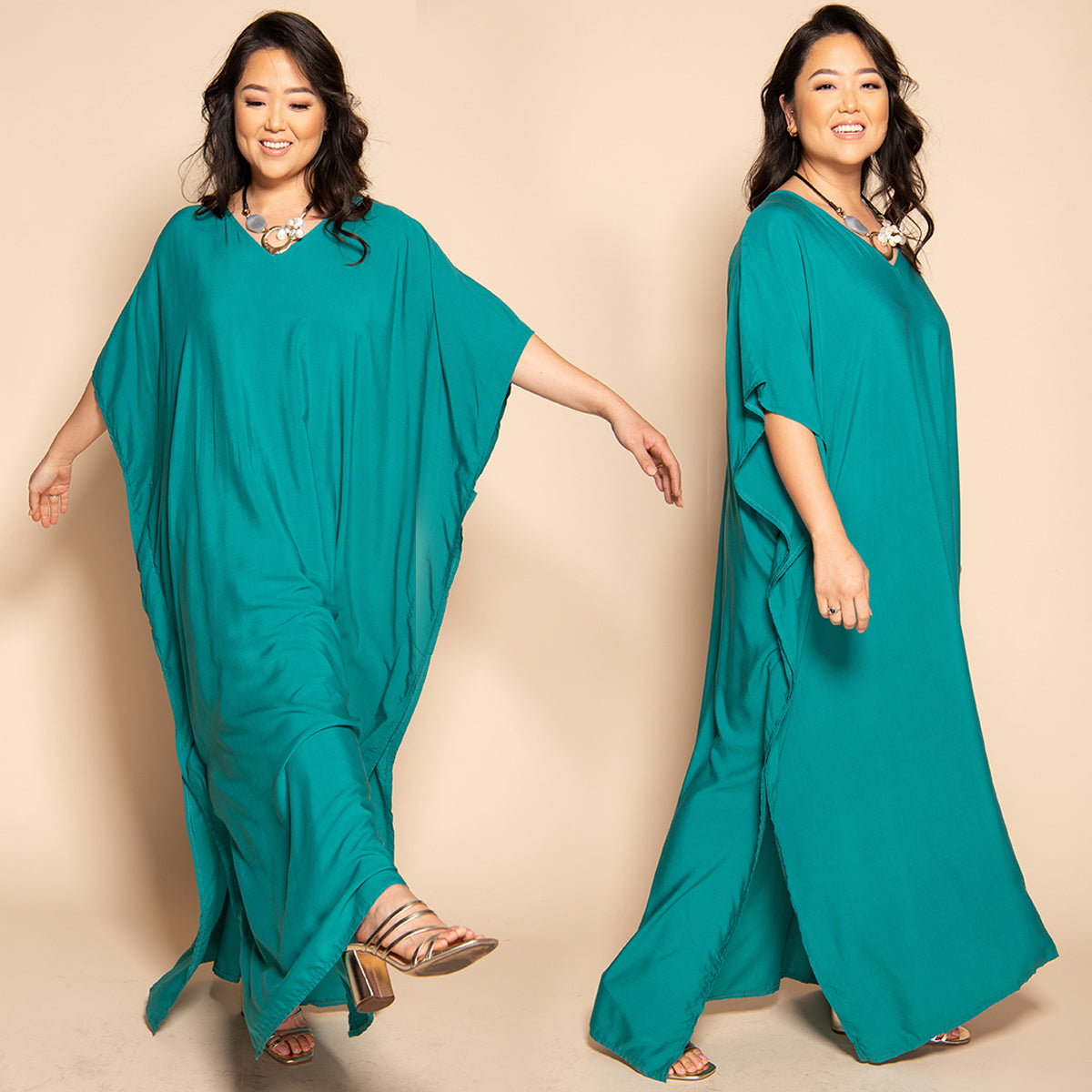 VACAY DRESS- TEAL